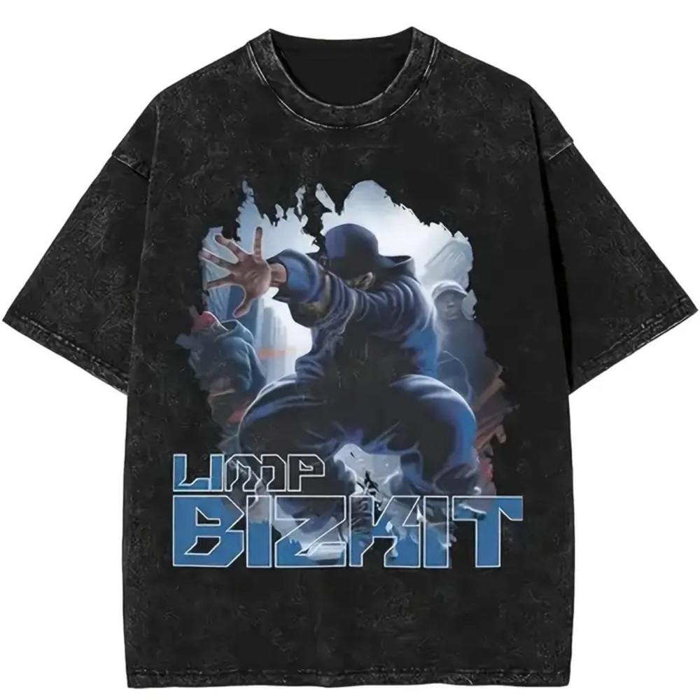 Oversized Limp Bizkit Graphic T-Shirt